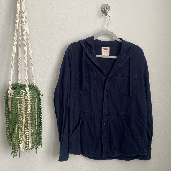Levi's Other - MENS LEVI'S - DARK BLUE - HOODIE BUTTON DOWN
